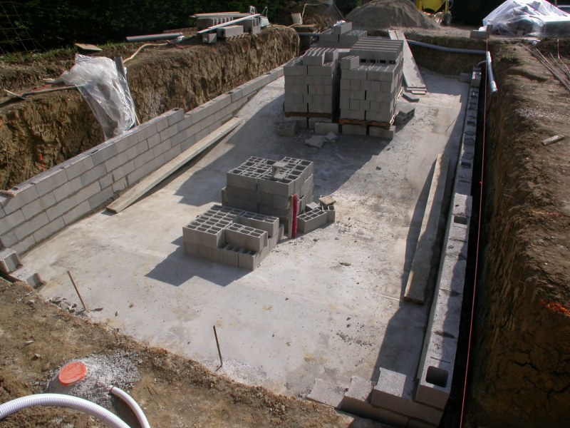 Piscine béton hydrofuge