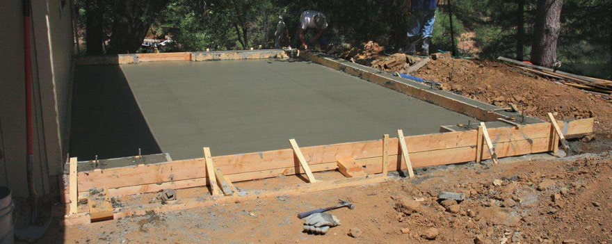 Le coffrage en bois pour terrasse beton